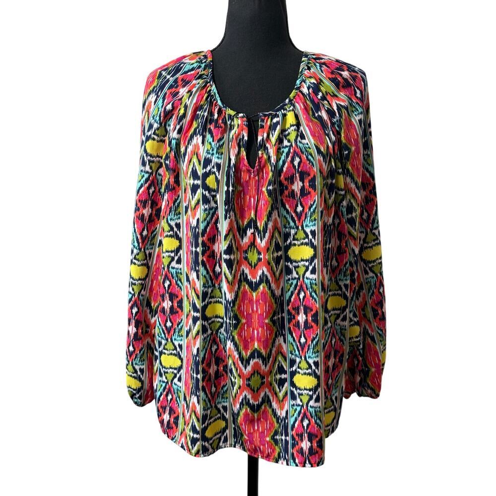 Gibson Latimer Multi-colored long sleeve boho Sz M